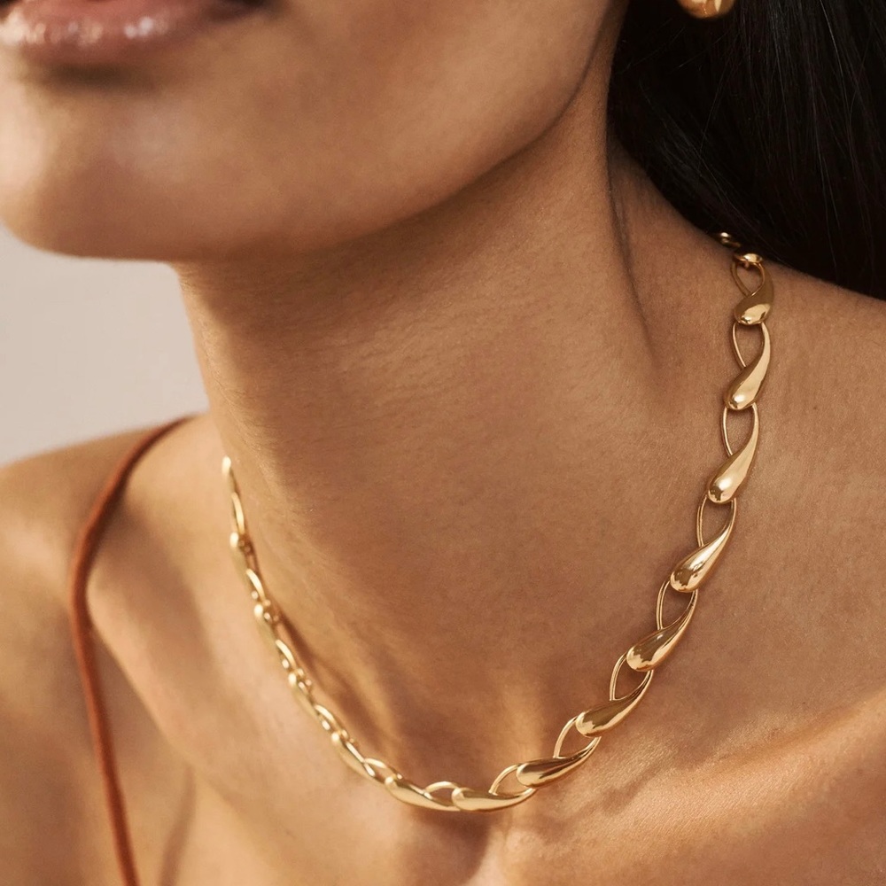 Monica Vinader Nura Choker 18ct Gold Vermeil